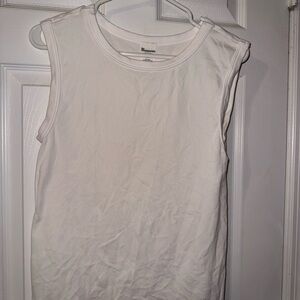 No Boundaries White Muscle Tee